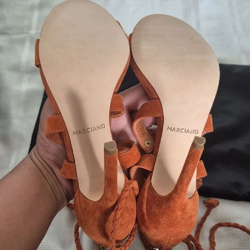 Marciano Women's Rust Lace-Up Heels - Picture 5 of 16